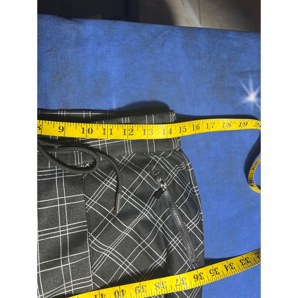 Liverpool Los Angeles Black White Plaid Jogger Pants Zip Pocket Size 4/27 - Picture 4 of 7